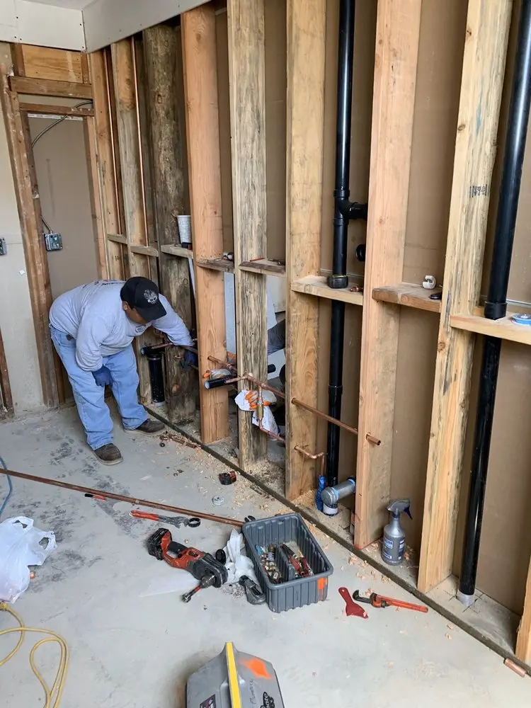 Commercial rough-in plumbing for Gas Line Repair in Dudley - Brunswick King